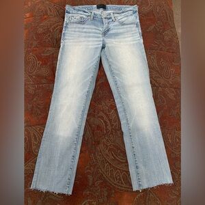 BKE Buckle Black light wash straight leg jeans size 28 fit 53